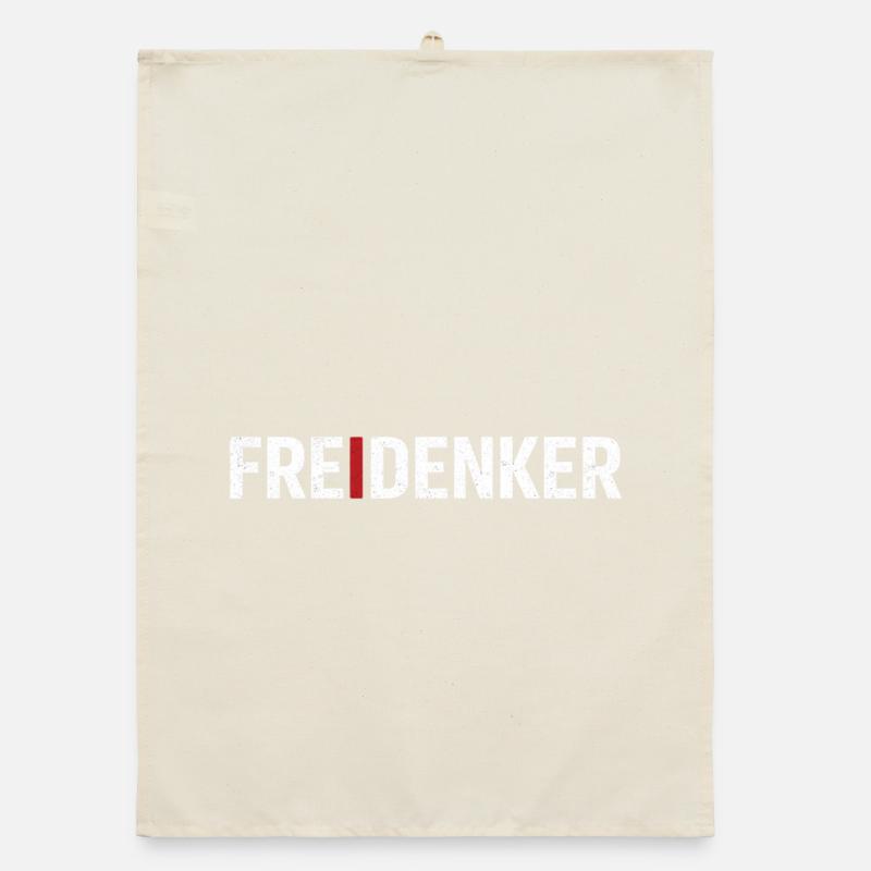 Libre-penseurs – Déclaration typographique forte Torchon bio