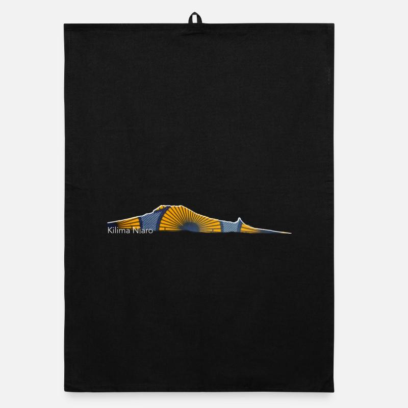 Mt Kilimanjaro kitenge Organic Geschirrtuch