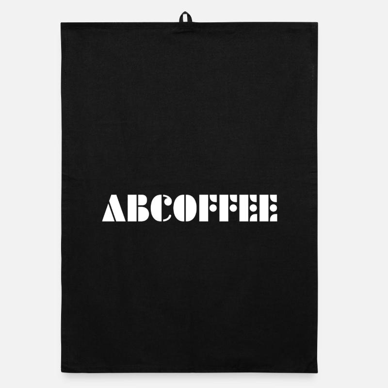 Coffee alphabet Organic Geschirrtuch