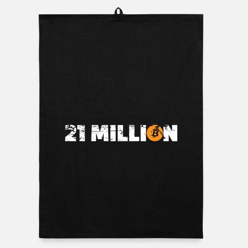 21 Million Bitcoin Organic Geschirrtuch