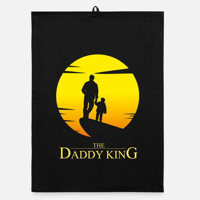 The Daddy King - Daddy Parodie Humor Organic Geschirrtuch
