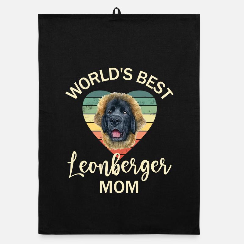 Hund Leonberger Organic Geschirrtuch