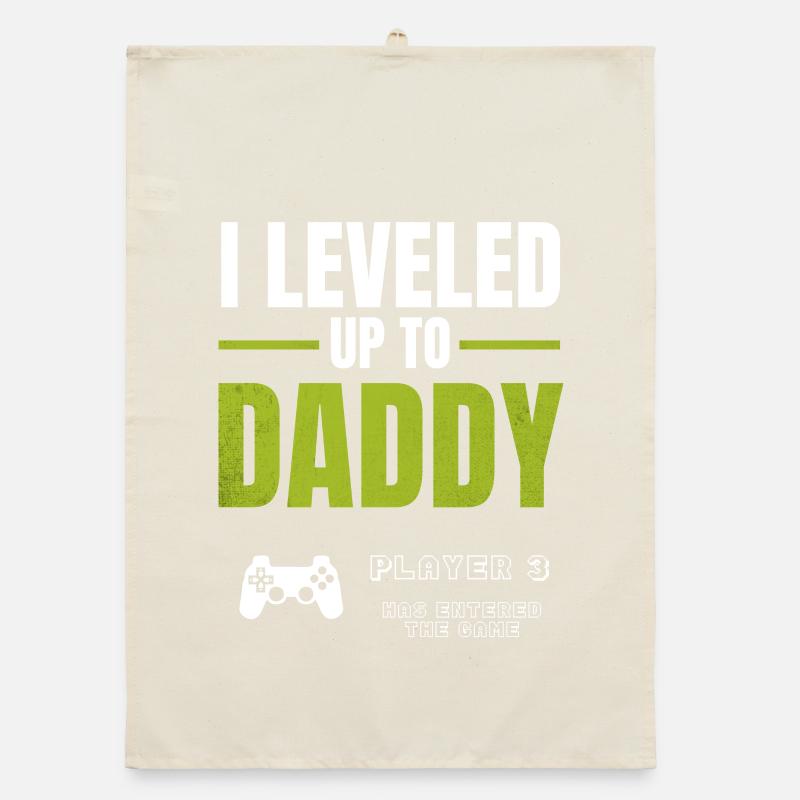 Level Up Daddy – Gamer Väter Design Torchon bio