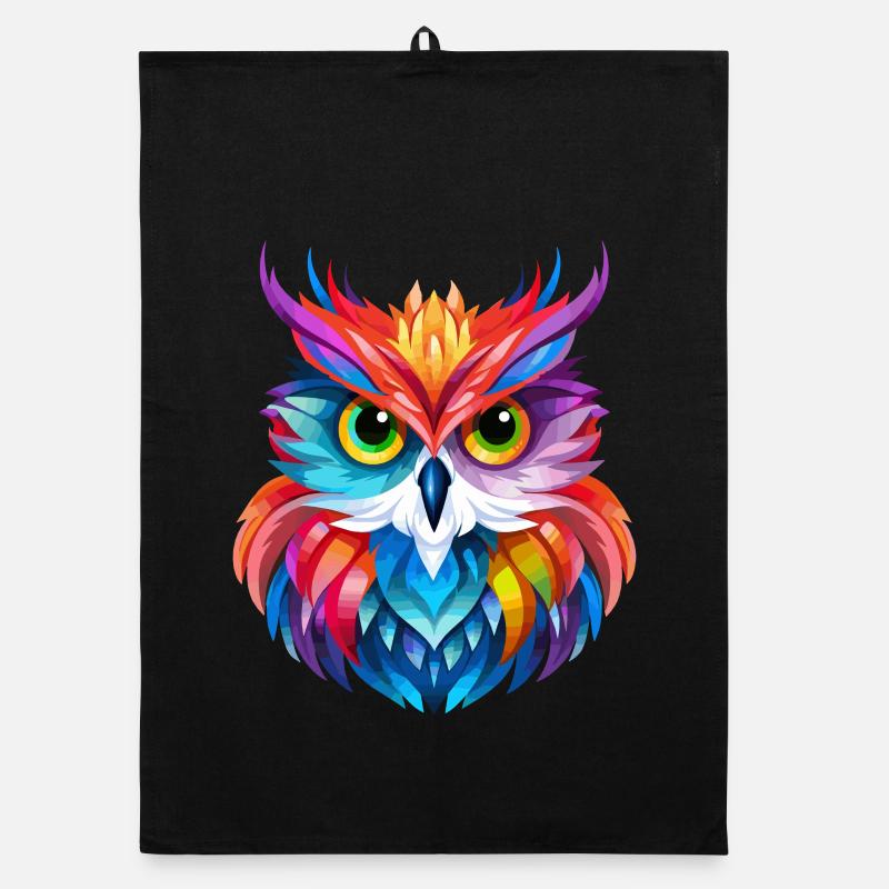 Conception de hibou Torchon bio