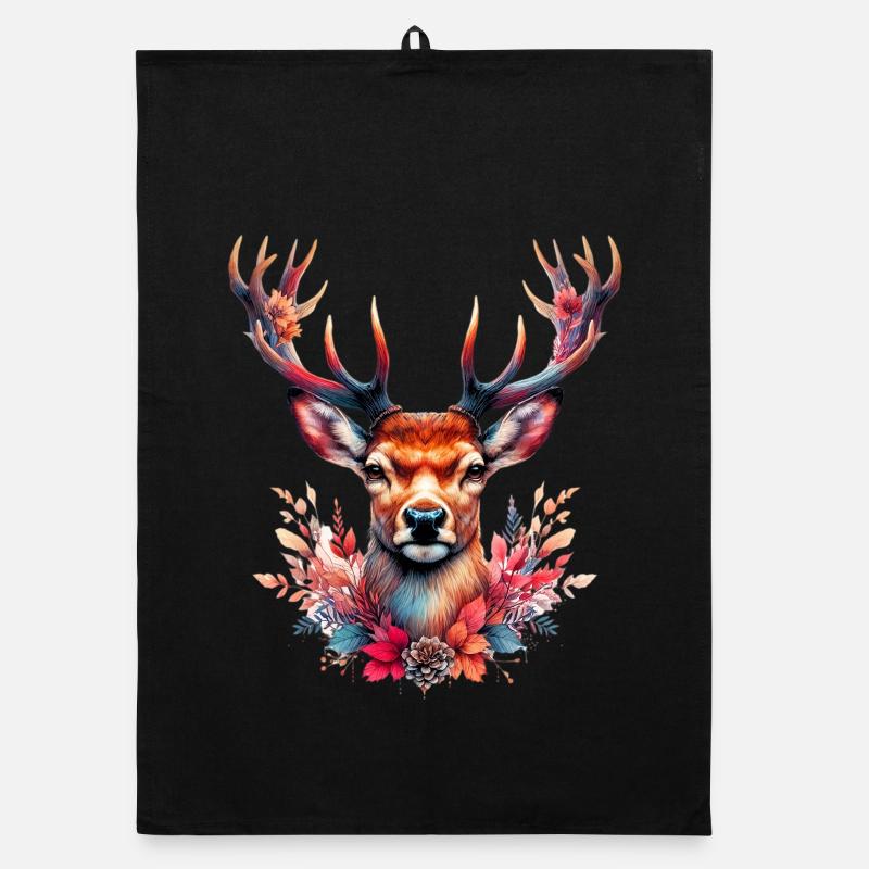 Deer Organic dish towel