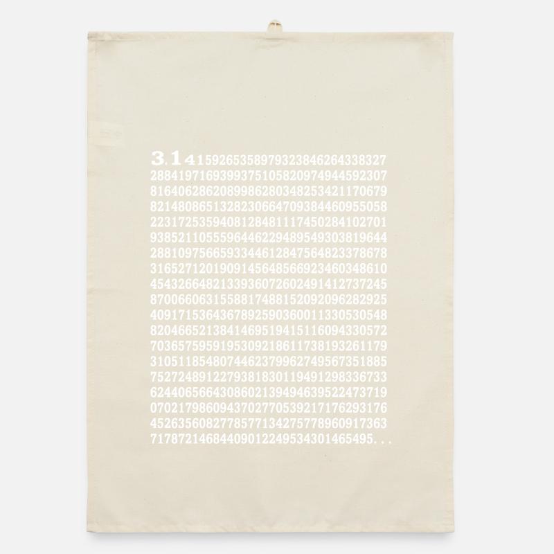 Frohen Pi Tag Organic Geschirrtuch