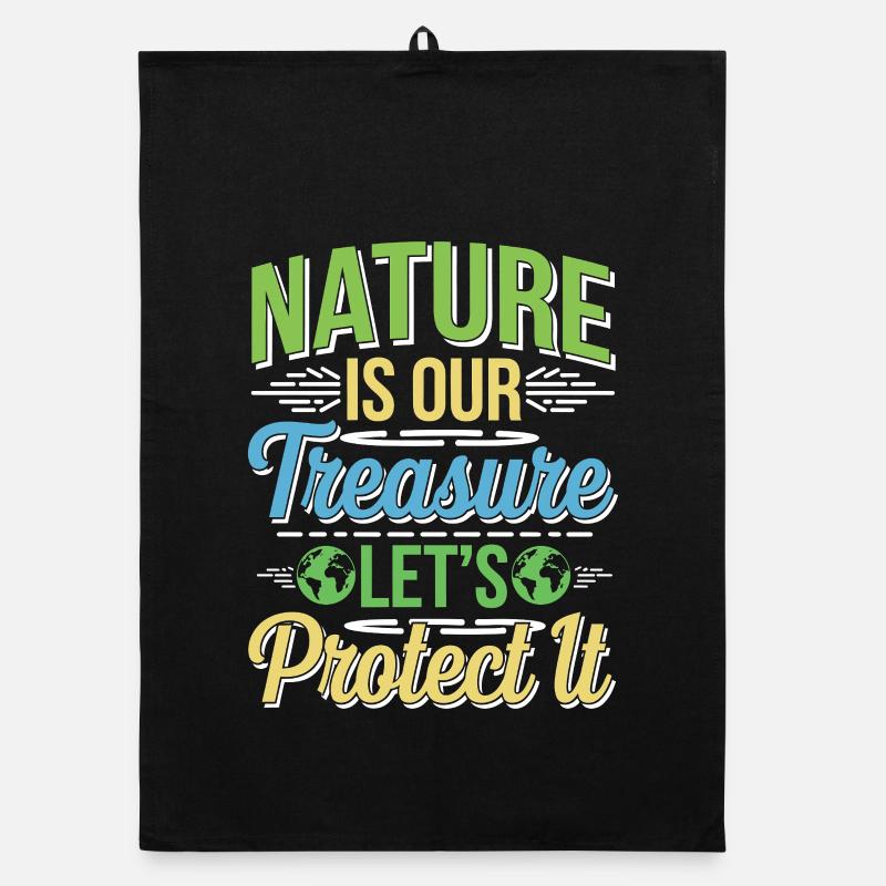 Earth Day - There is No Planet B! Organic dish towel