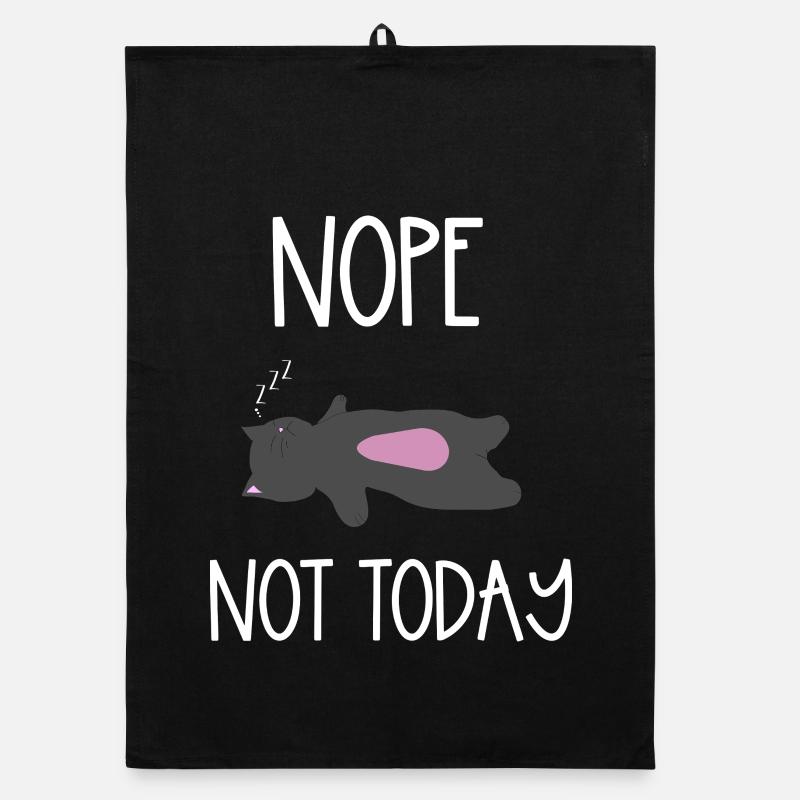 Non, pas aujourd’hui, Pyjama Illustration Torchon bio