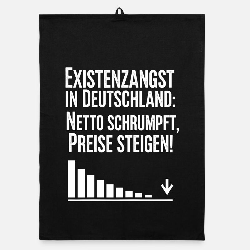 Existential fear in Germany Organic dish towel