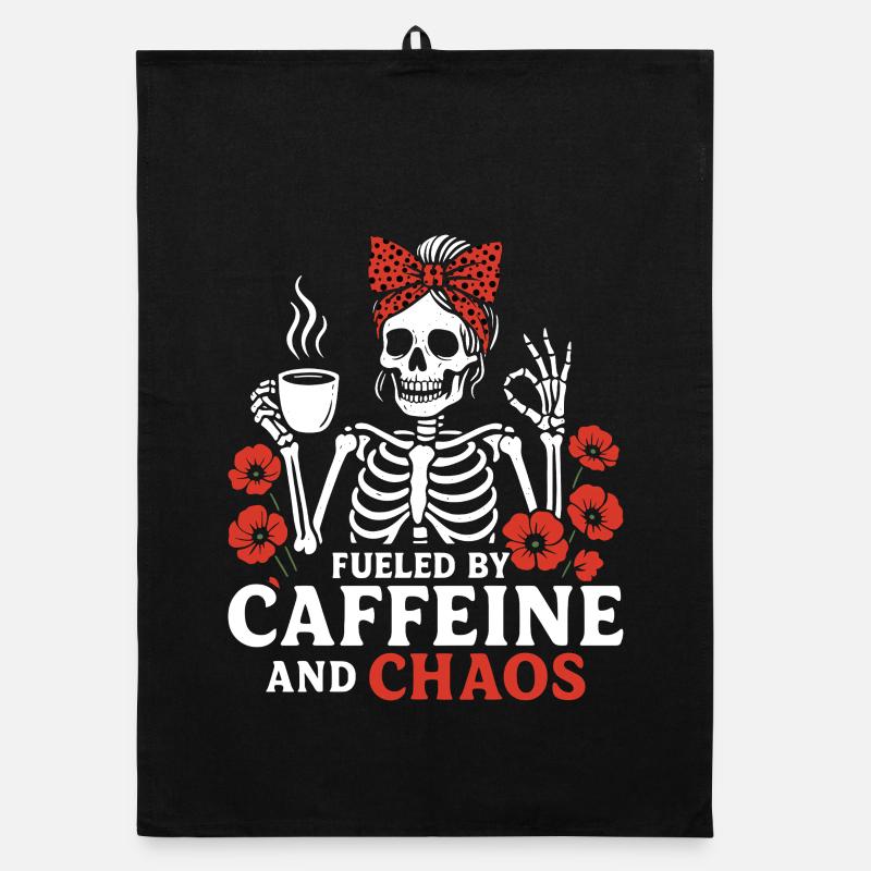 Mutter Koffein Mutter Skelett Kaffee Organic Geschirrtuch
