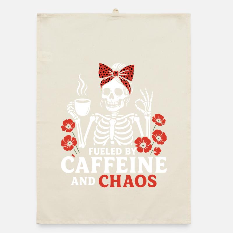 Mutter Koffein Mutter Skelett Kaffee Organic Geschirrtuch
