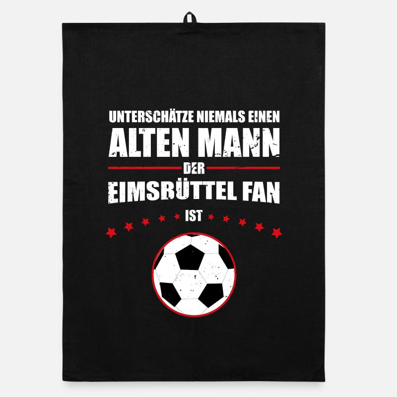 Alter Mann - Eimsbüttel Fußball Fan | Retro Organic Geschirrtuch