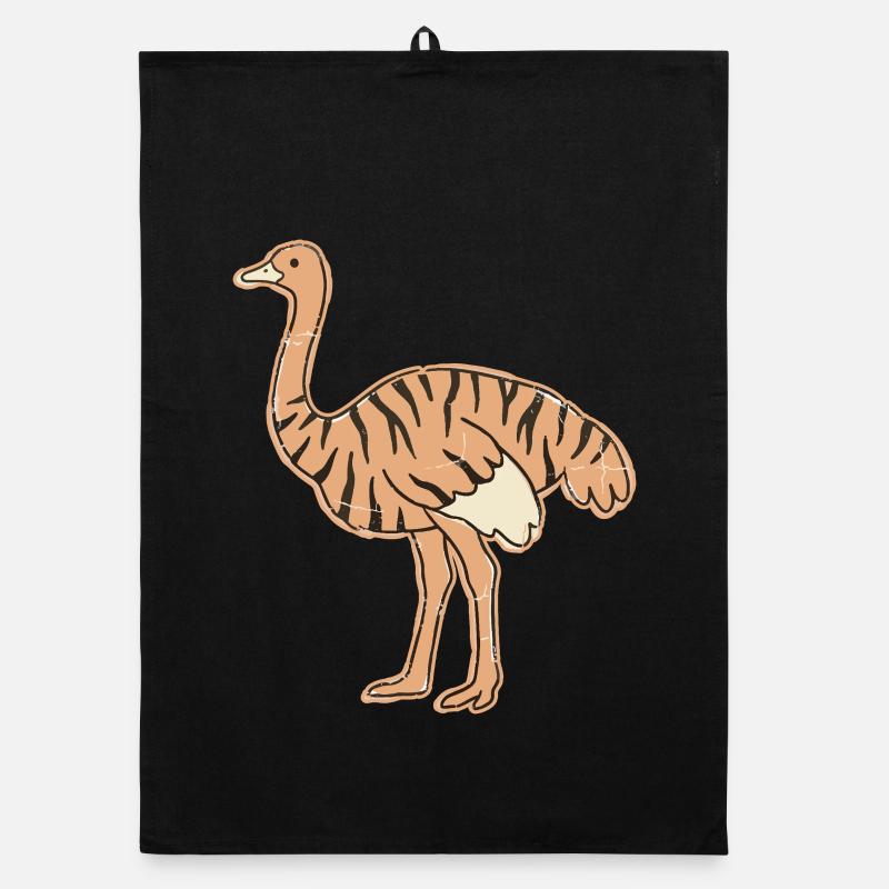 austria range cartoon stripes tabby Organic dish towel
