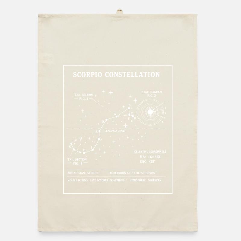 Plan de la Constellation du Scorpion Torchon bio