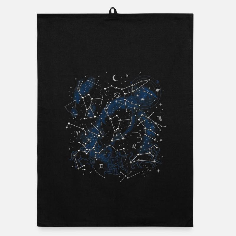 Star Map Organic dish towel
