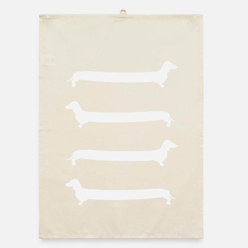 Dackel Leiter Organic Geschirrtuch