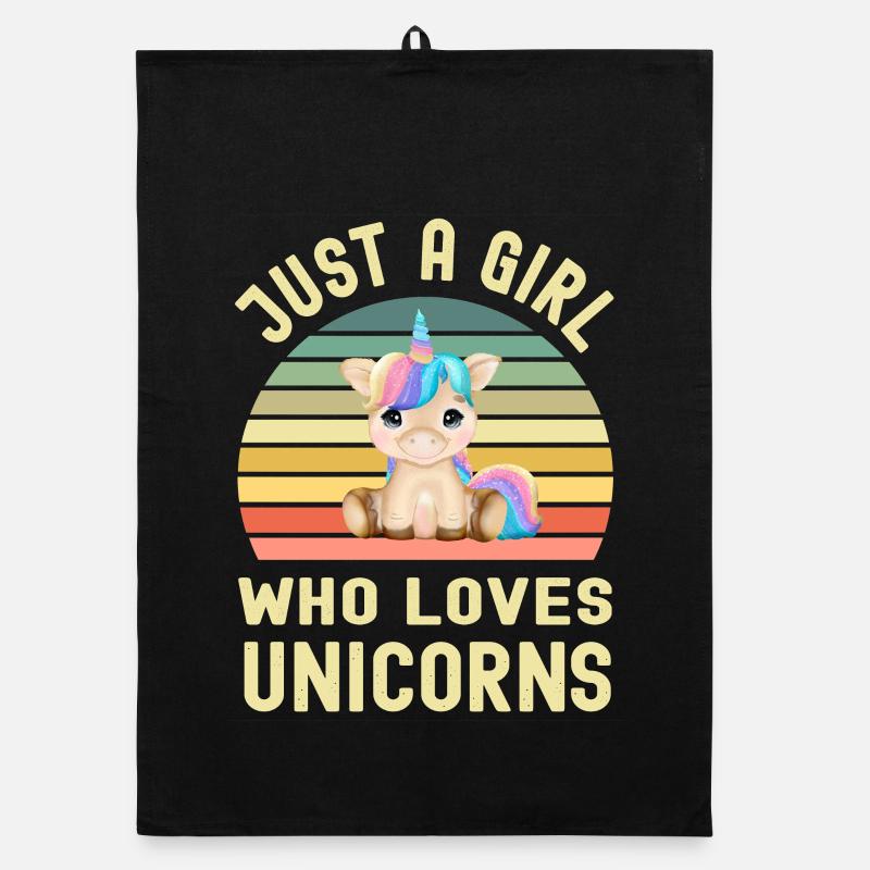 Licornes Licorne Torchon bio