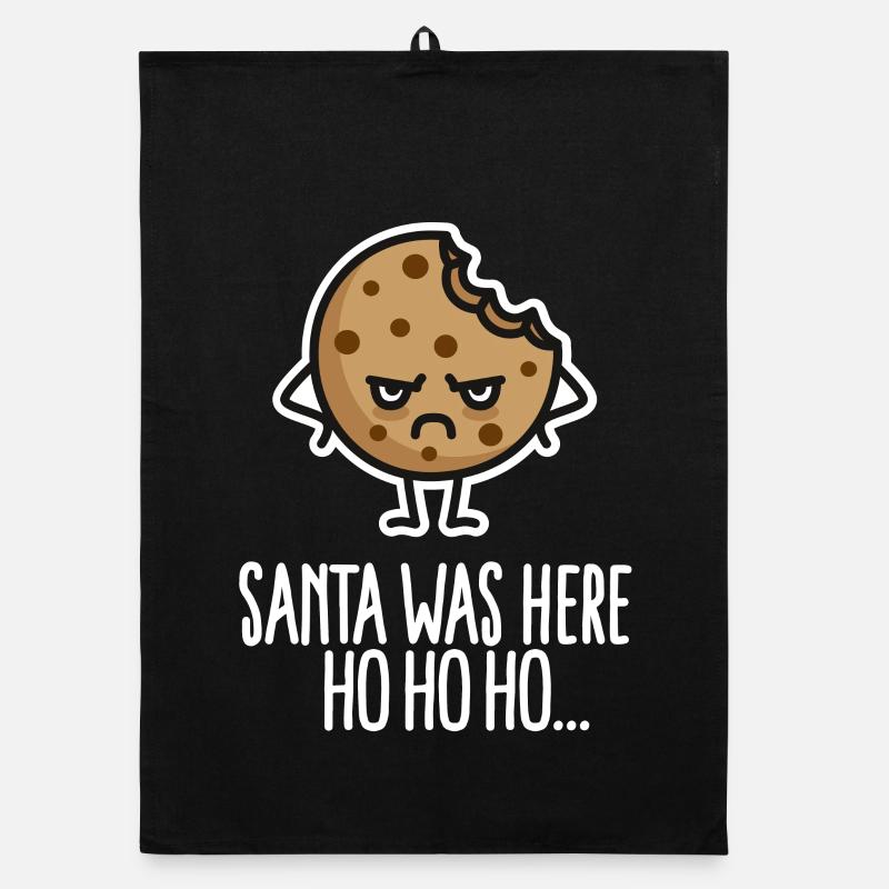 Drôle de Noël Père Noël Père Noël Biscuit Torchon bio