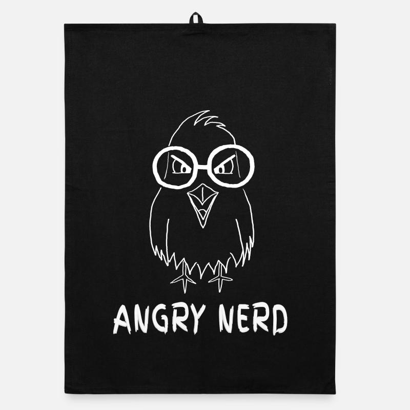 Angry Nerd - Jeu de mots Nerd, Oiseau Torchon bio