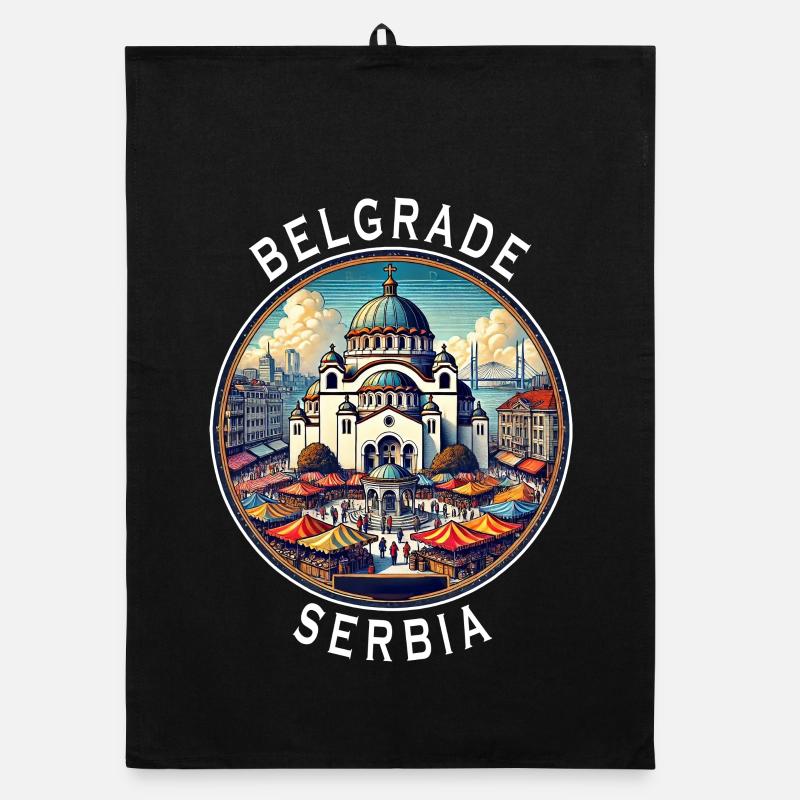 Belgrade, Serbie, Beograd Design Torchon bio