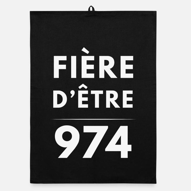 Fière d'être 974 Torchon bio