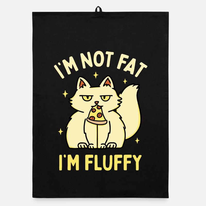 I'm Not Fat I'm Fluffy Organic dish towel