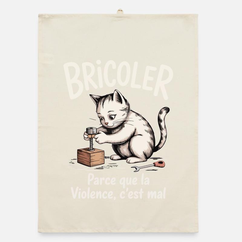 Tinkering, because violence is bad Organic dish towel