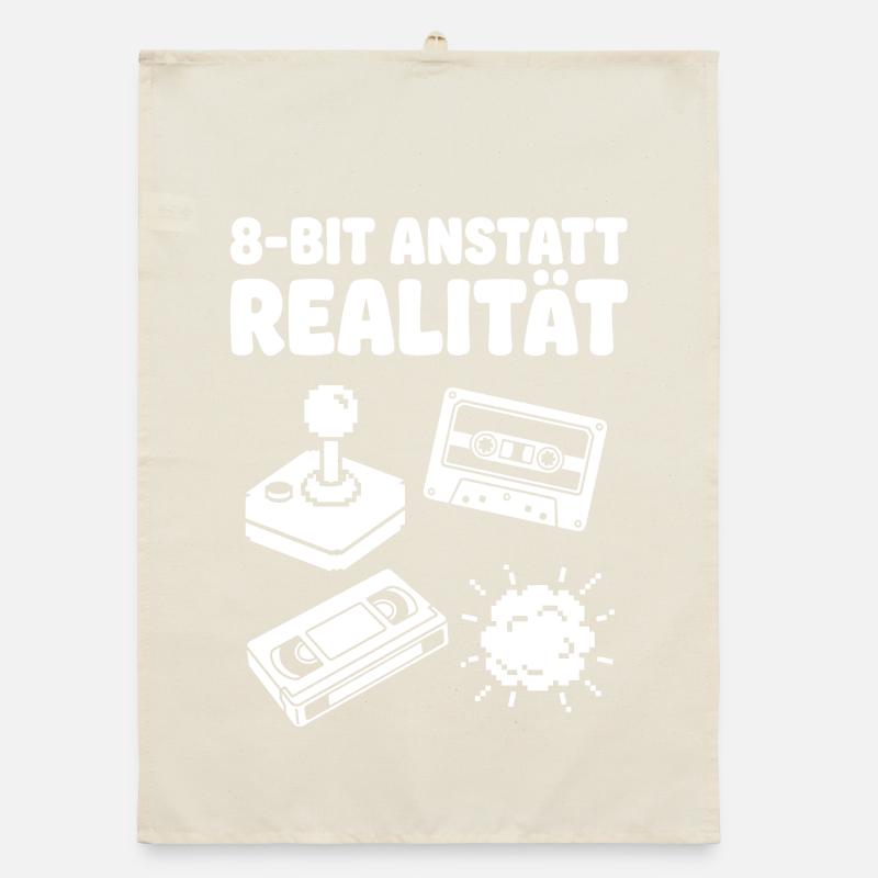 Arcade rétro de réalité 8-bits Torchon bio