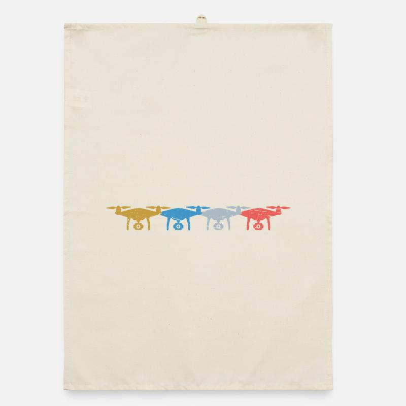 Drone Vintage Drones Rétro Torchon bio