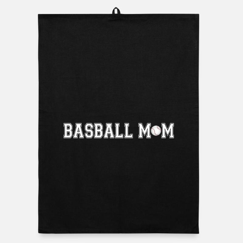 Proud Baseball Mom Game Day Geschenkhemd Organic Geschirrtuch
