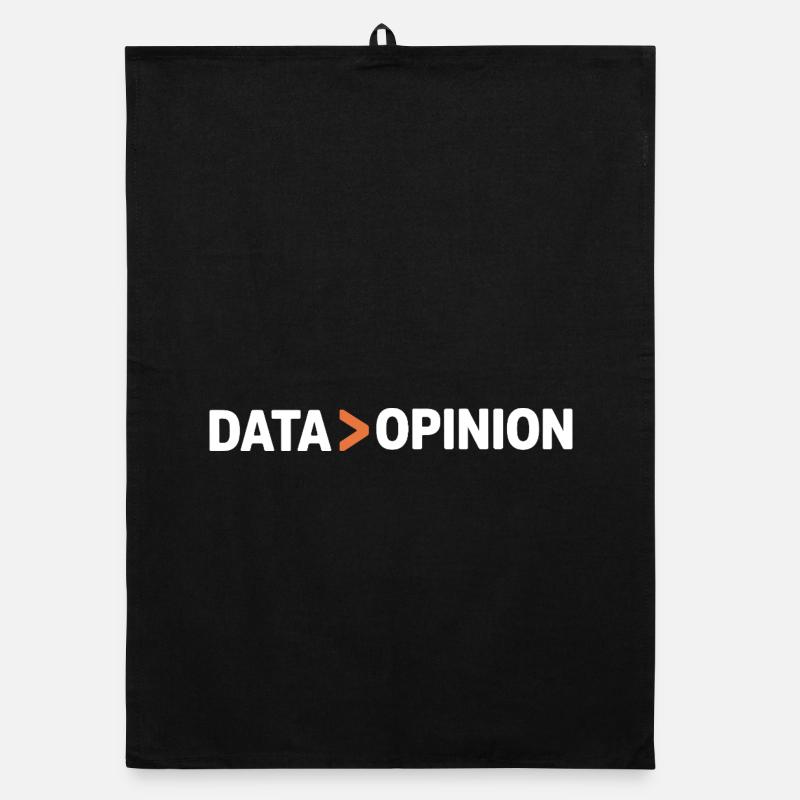Daten über Meinung, Statistik, Analyse, Wissenschaft Organic Geschirrtuch