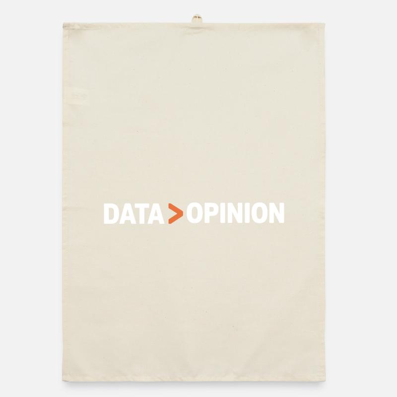 Data Over Opinion Statistics Analysis Science Organic dish towel