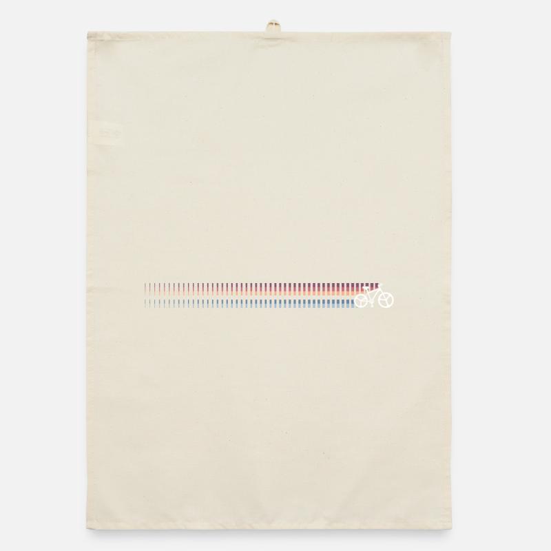 Dégradé code-barres Sunset Torchon bio