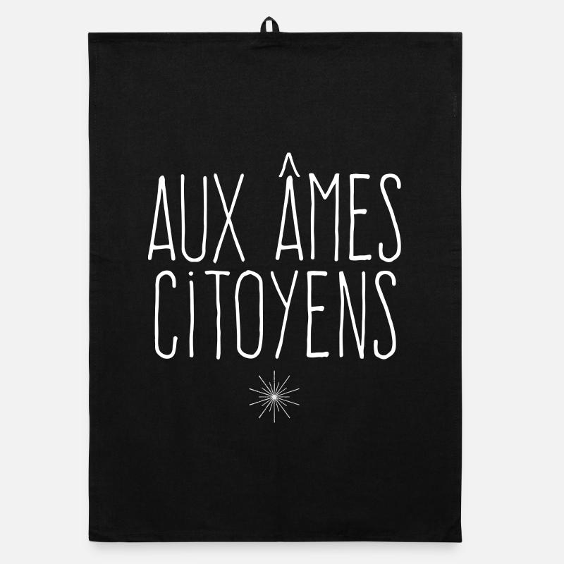Aux âmes citoyens - Message de paix  Torchon bio