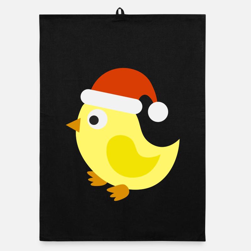 Poussin Noël Festif Torchon bio