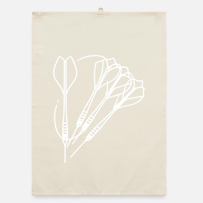 Dessin de fléchettes Torchon bio