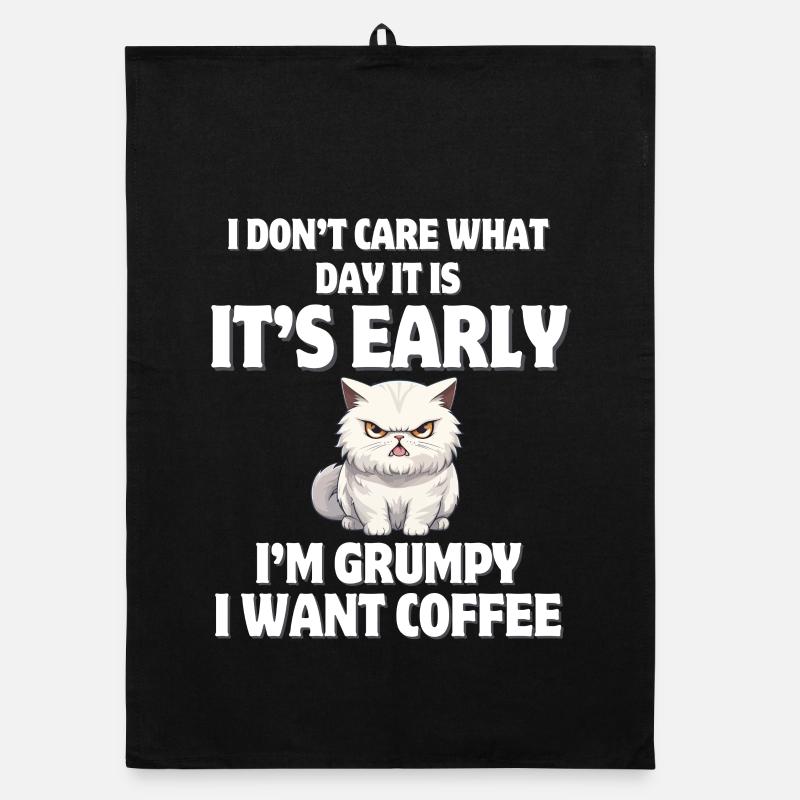 Morning steps, coffee, coffee Organic dish towel