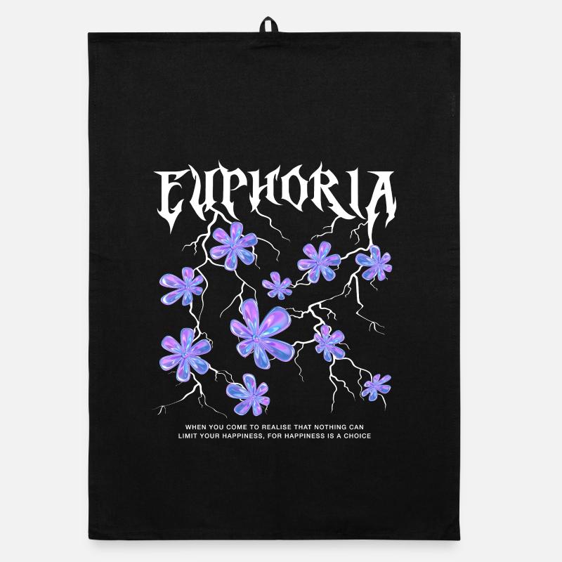 Euphoria Lightning Flowers Organic dish towel
