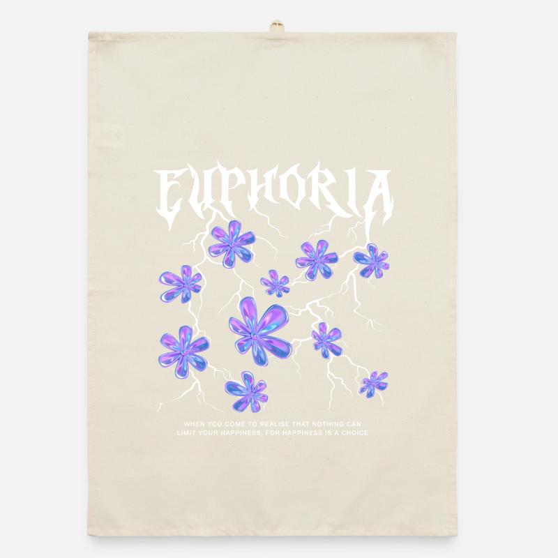 Euphoria Lightning Flowers Organic dish towel