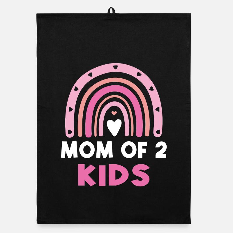 Mama von 2 Kindern Beste Mama Muttertag Organic Geschirrtuch