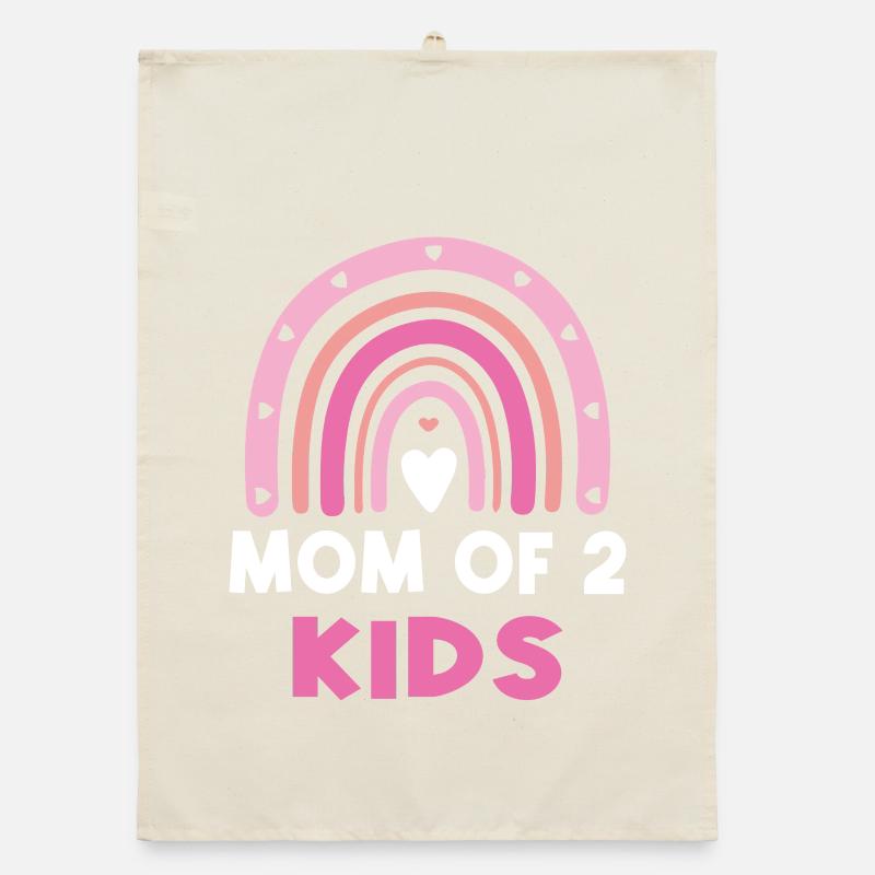 Mama von 2 Kindern Beste Mama Muttertag Organic Geschirrtuch