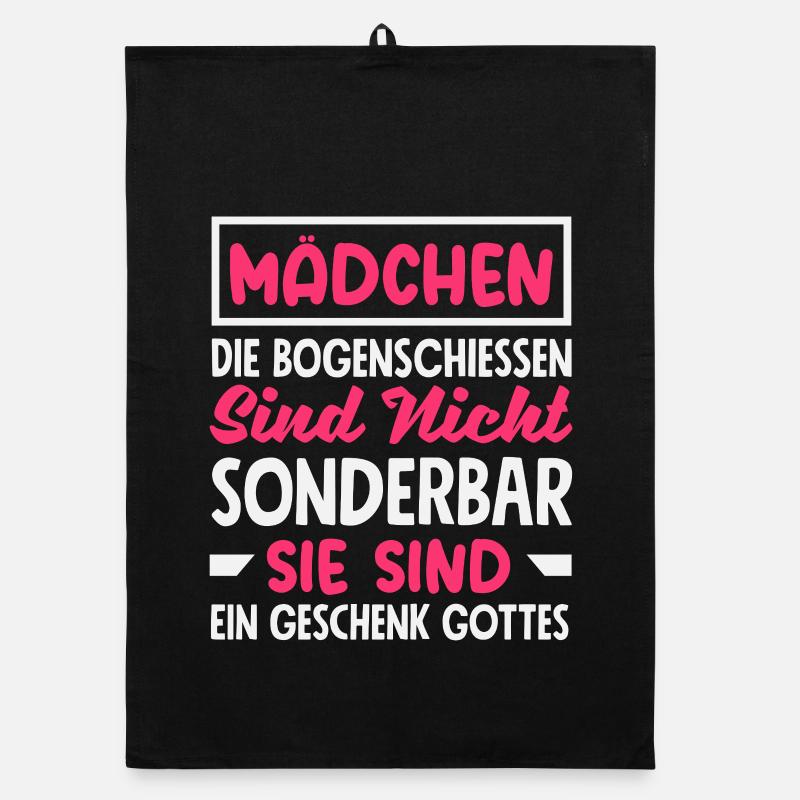 Bogenschießen Bogenschütze Geschenk Organic Geschirrtuch