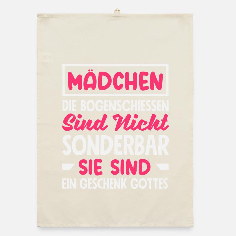 Archery Archer Gift Organic dish towel