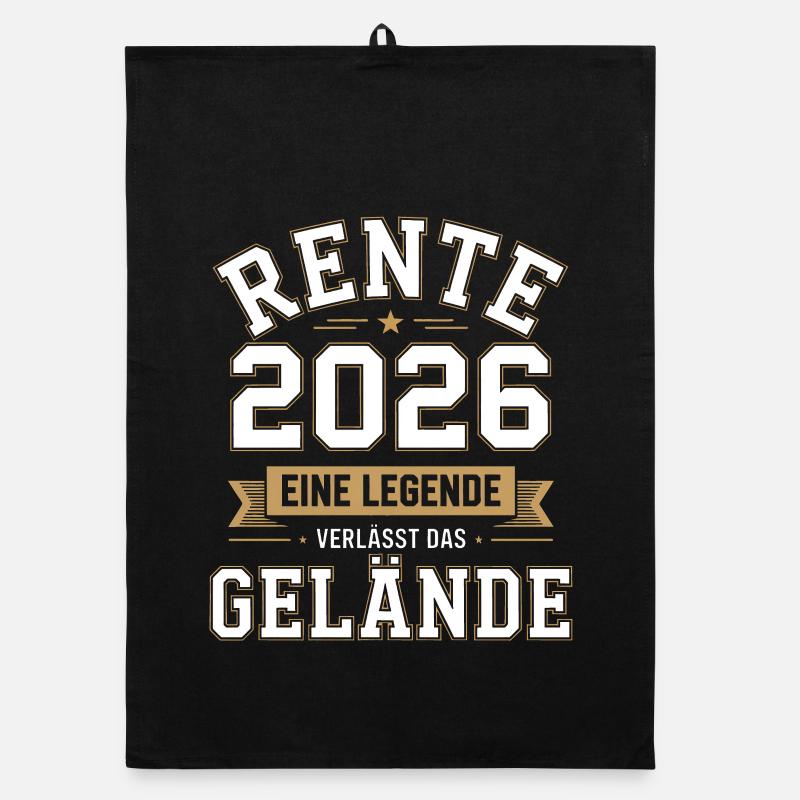 Rente 2026 Eine Legende Organic Geschirrtuch