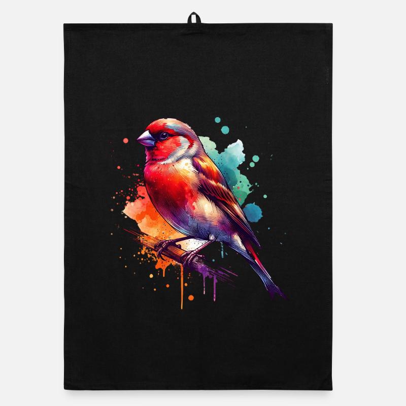 Japanisches Mövchen Geschenk Organic Geschirrtuch