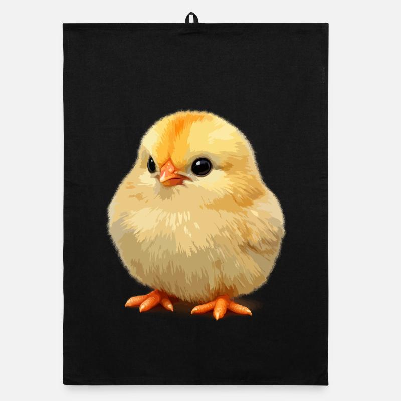 Small Sunny Chick Organic dish towel