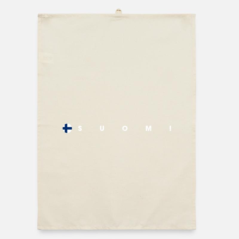 Suomi flag Organic dish towel