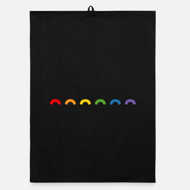 Regenbogen round rainbow Organic Geschirrtuch