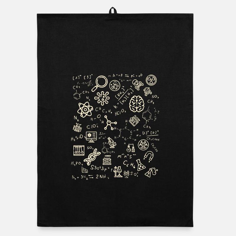 Cadeau de professeur de chimie scientifique Torchon bio
