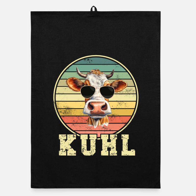 Kuh Kühe Organic Geschirrtuch